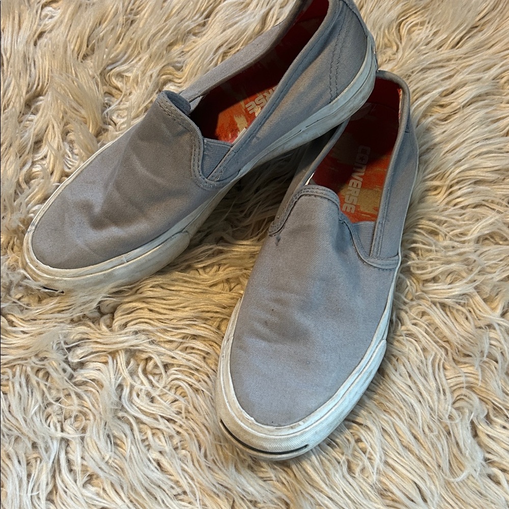Converse Light Gray Men's Slip-On Loafers